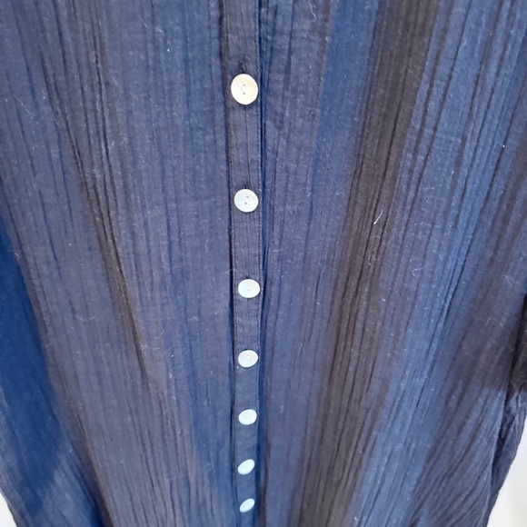 Woman's Maxi Dress, Navy Blue, Size 16, Garnet Hill - Picture 3 of 10